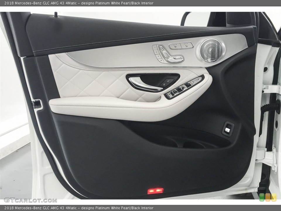 designo Platinum White Pearl/Black Interior Door Panel for the 2018 Mercedes-Benz GLC AMG 43 4Matic #127030336
