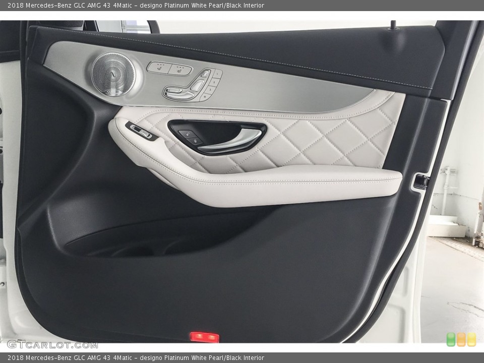 designo Platinum White Pearl/Black Interior Door Panel for the 2018 Mercedes-Benz GLC AMG 43 4Matic #127030438