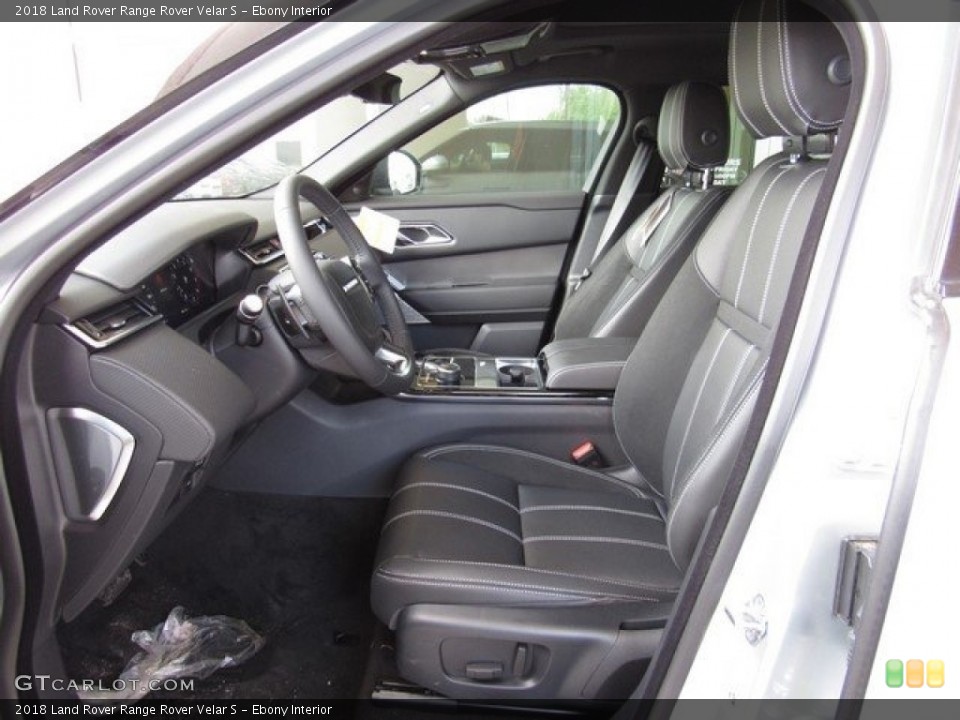 Ebony Interior Front Seat for the 2018 Land Rover Range Rover Velar S #127045475