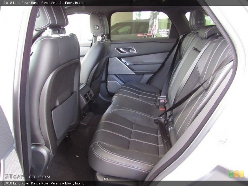 Ebony Interior Rear Seat for the 2018 Land Rover Range Rover Velar S #127045664