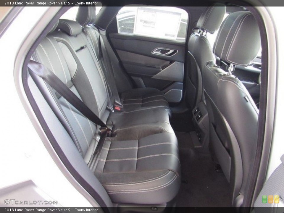 Ebony Interior Rear Seat for the 2018 Land Rover Range Rover Velar S #127045781