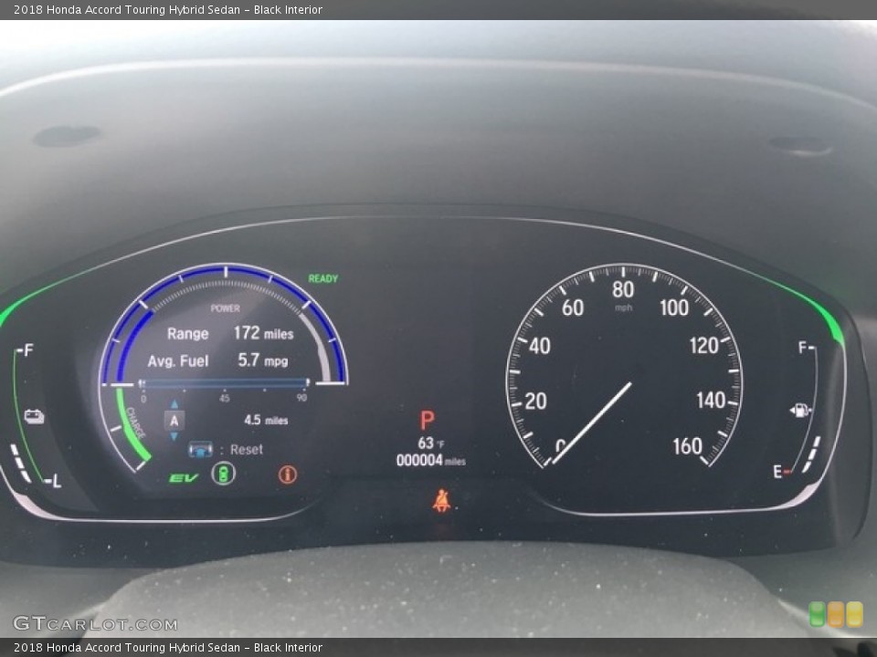 Black Interior Gauges for the 2018 Honda Accord Touring Hybrid Sedan #127050482