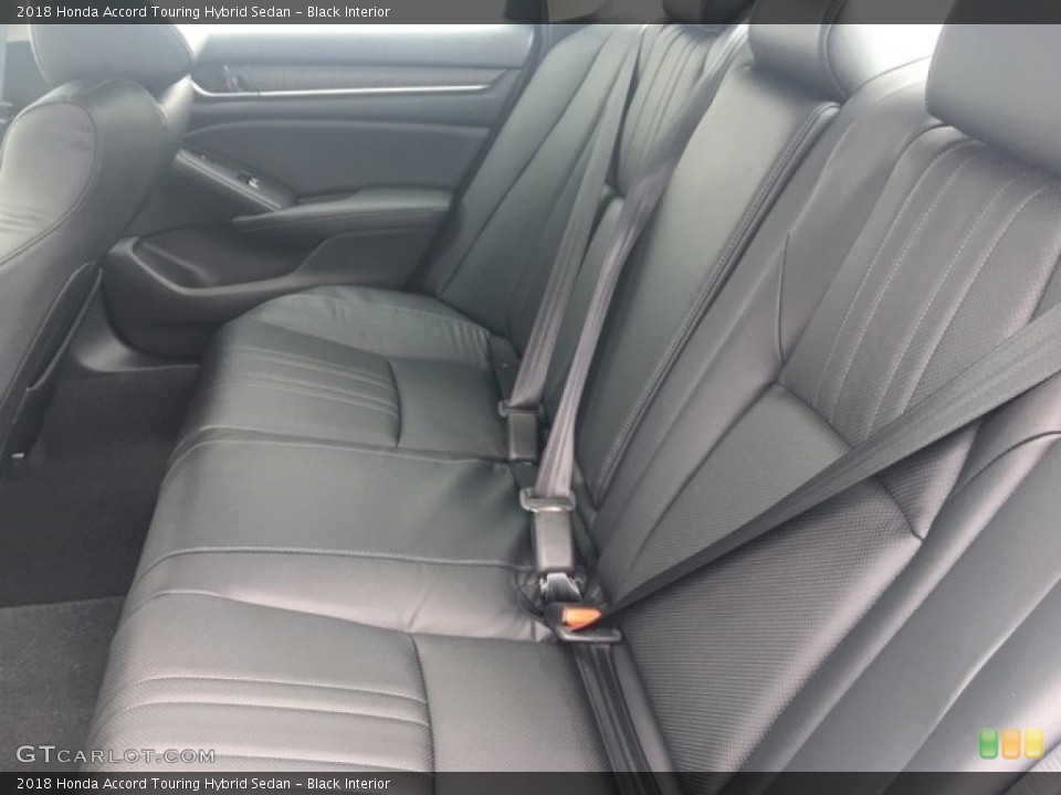 Black Interior Rear Seat for the 2018 Honda Accord Touring Hybrid Sedan #127050603