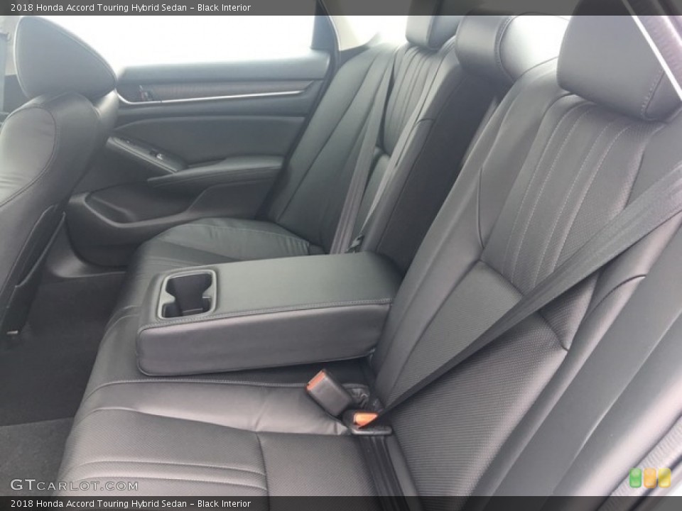 Black Interior Rear Seat for the 2018 Honda Accord Touring Hybrid Sedan #127050614