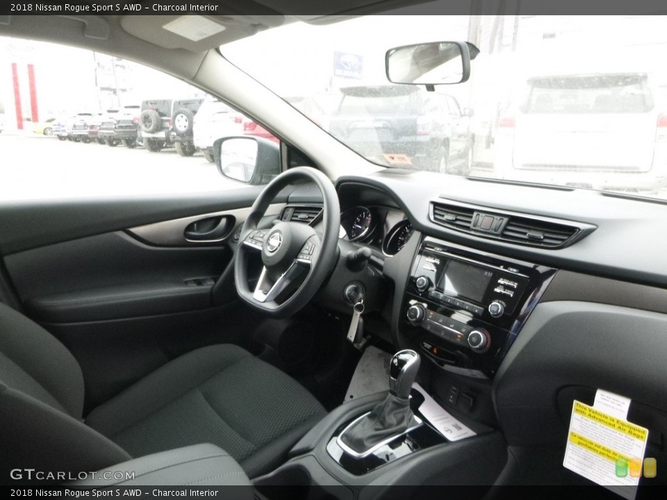 Charcoal Interior Dashboard for the 2018 Nissan Rogue Sport S AWD #127059183