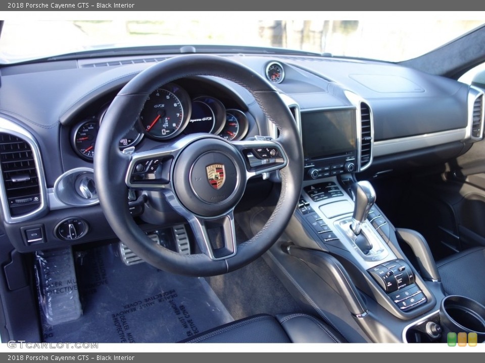 Black Interior Steering Wheel for the 2018 Porsche Cayenne GTS #127064631