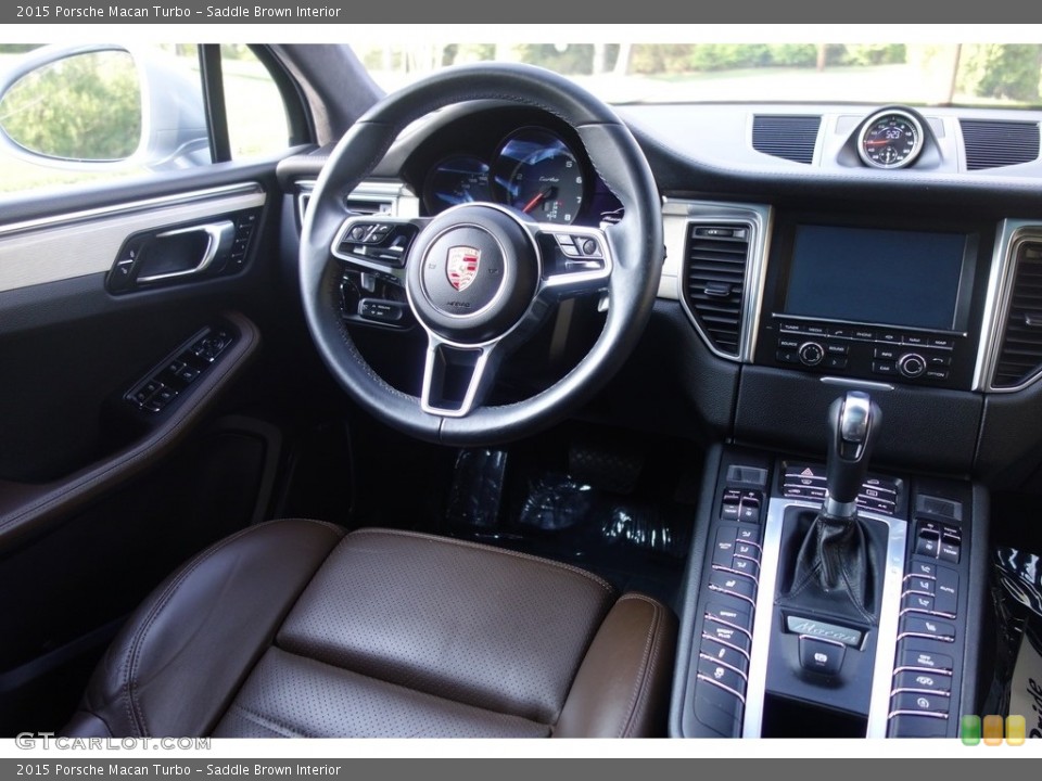 Saddle Brown Interior Dashboard for the 2015 Porsche Macan Turbo #127066164