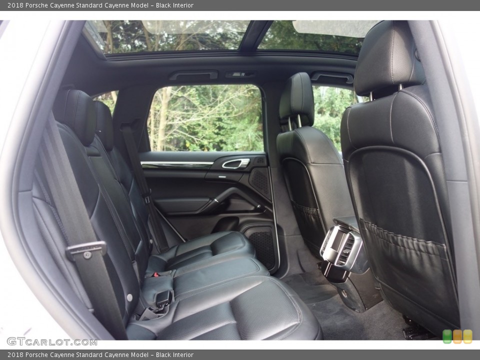 Black Interior Rear Seat for the 2018 Porsche Cayenne  #127068054