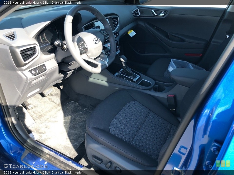 Charcoal Black 2018 Hyundai Ioniq Hybrid Interiors