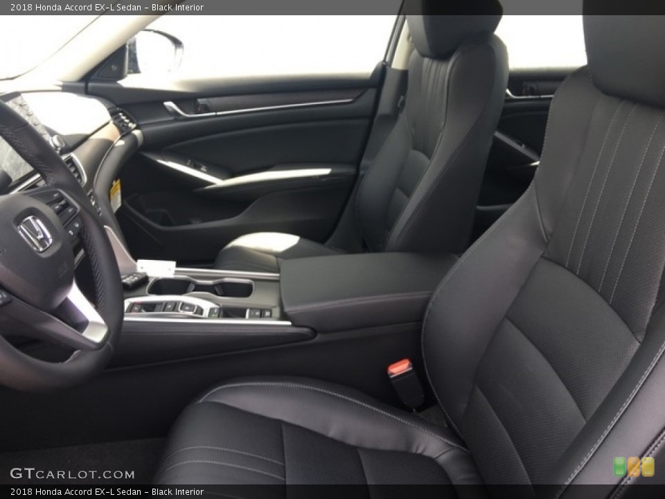 Black Interior Front Seat for the 2018 Honda Accord EX-L Sedan #127072230