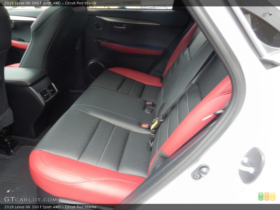 Circuit Red Interior Rear Seat for the 2018 Lexus NX 300 F Sport AWD #127109083