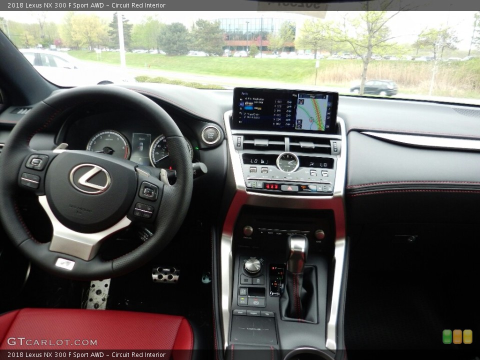 Circuit Red Interior Dashboard for the 2018 Lexus NX 300 F Sport AWD #127109110