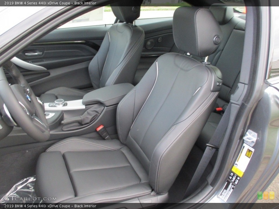 Black Interior Front Seat for the 2019 BMW 4 Series 440i xDrive Coupe #127112755