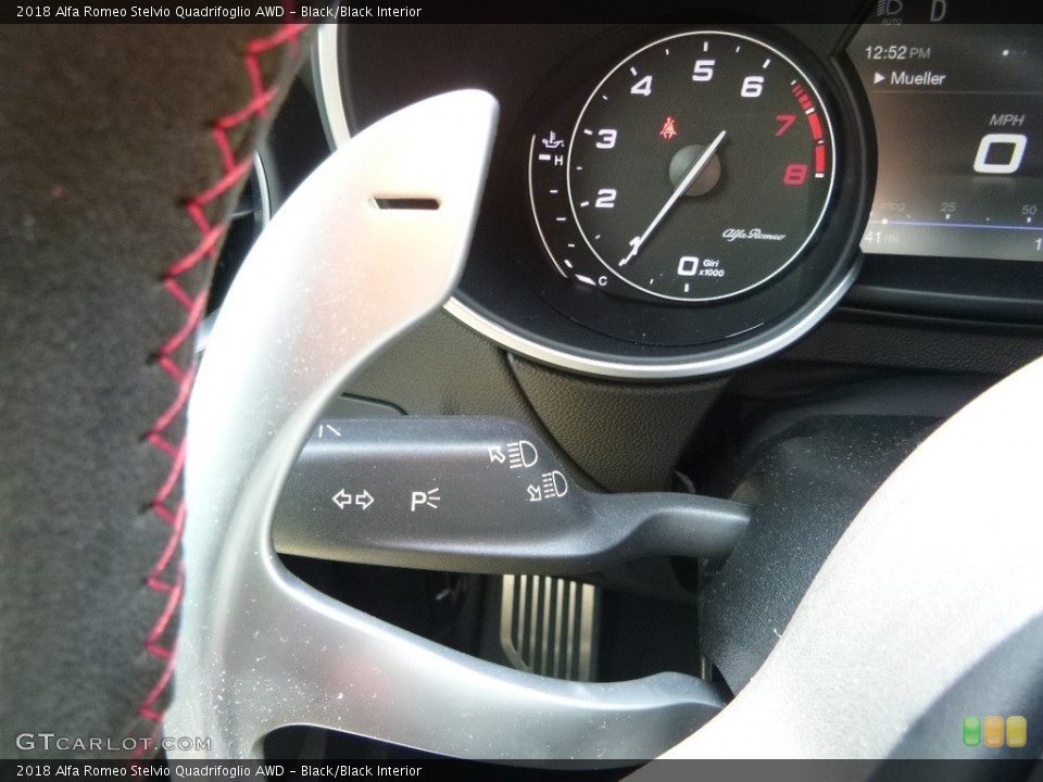 Black/Black Interior Transmission for the 2018 Alfa Romeo Stelvio Quadrifoglio AWD #127120171