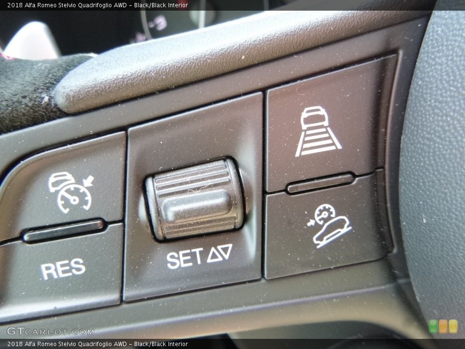 Black/Black Interior Controls for the 2018 Alfa Romeo Stelvio Quadrifoglio AWD #127120201