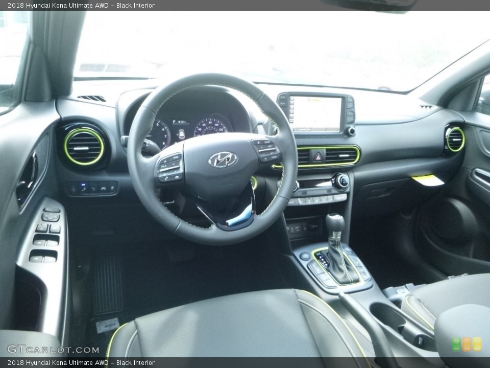 Black Interior Front Seat for the 2018 Hyundai Kona Ultimate AWD #127122319