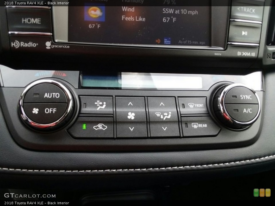 Black Interior Controls for the 2018 Toyota RAV4 XLE #127125610