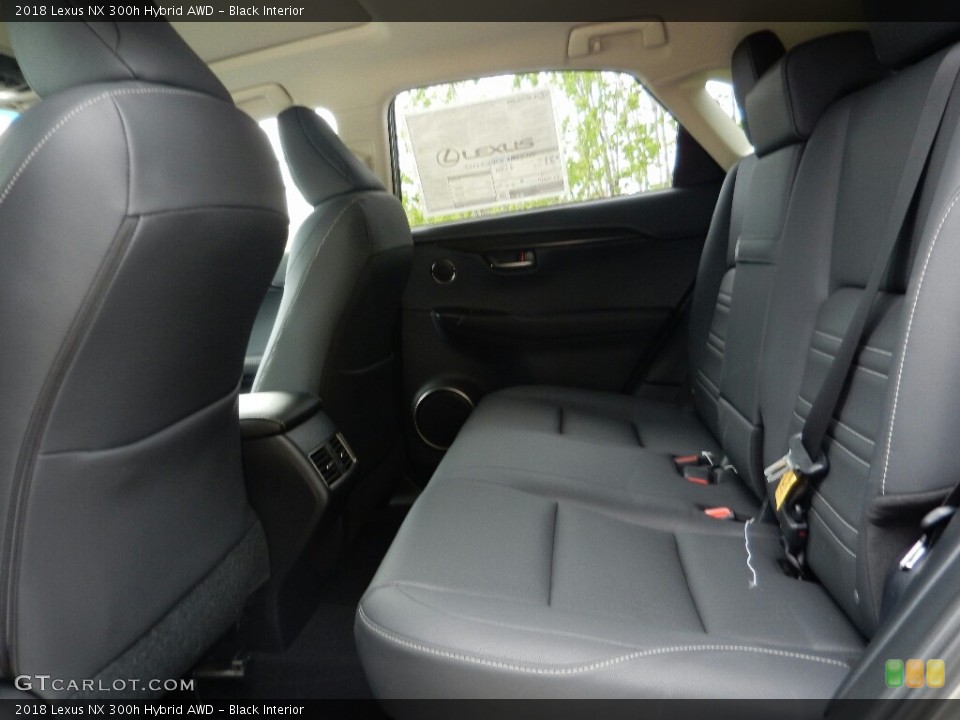 Black Interior Rear Seat for the 2018 Lexus NX 300h Hybrid AWD #127127920