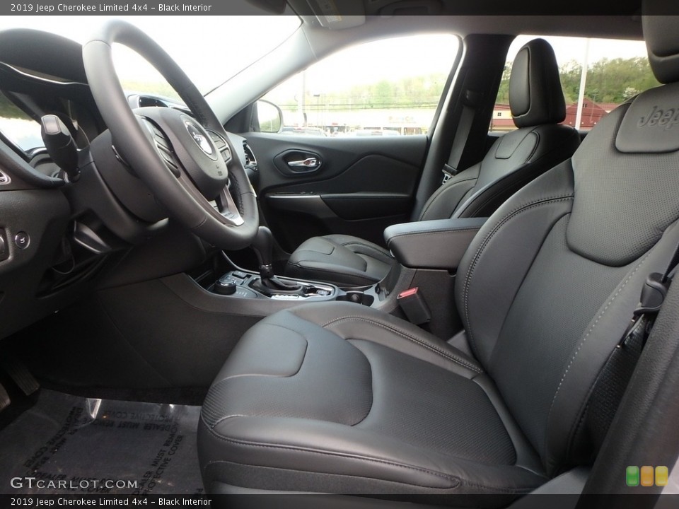 Black Interior Front Seat for the 2019 Jeep Cherokee Limited 4x4 #127128958