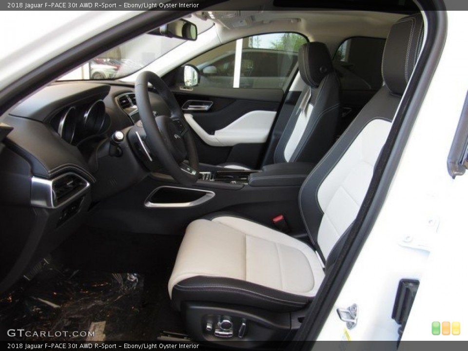Ebony/Light Oyster Interior Photo for the 2018 Jaguar F-PACE 30t AWD R-Sport #127129060