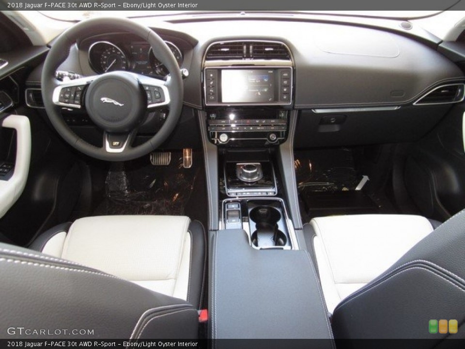 Ebony/Light Oyster Interior Dashboard for the 2018 Jaguar F-PACE 30t AWD R-Sport #127129066