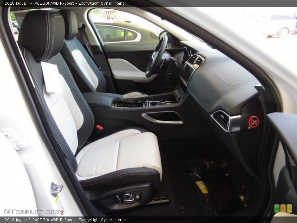 Ebony/Light Oyster 2018 Jaguar F-PACE Interiors