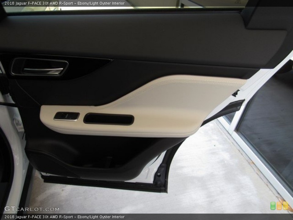Ebony/Light Oyster Interior Door Panel for the 2018 Jaguar F-PACE 30t AWD R-Sport #127129153