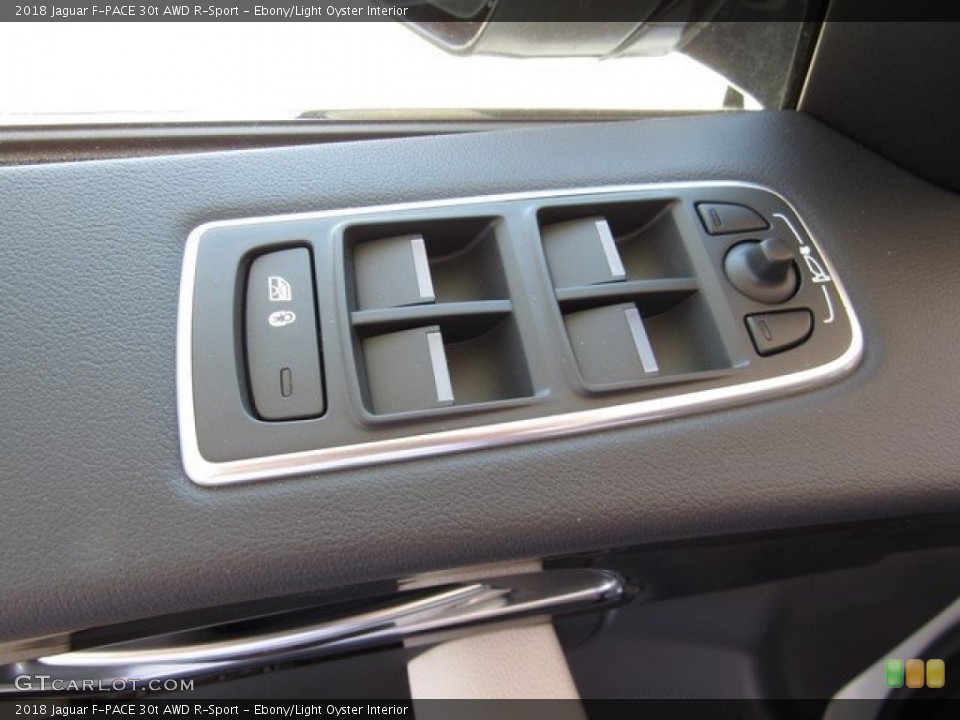 Ebony/Light Oyster Interior Controls for the 2018 Jaguar F-PACE 30t AWD R-Sport #127129168