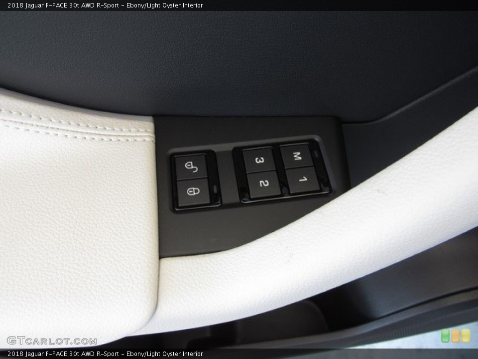 Ebony/Light Oyster Interior Controls for the 2018 Jaguar F-PACE 30t AWD R-Sport #127129174