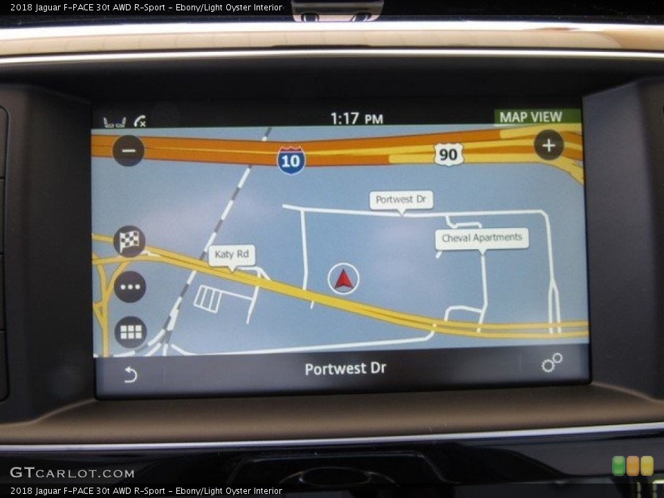 Ebony/Light Oyster Interior Navigation for the 2018 Jaguar F-PACE 30t AWD R-Sport #127129210
