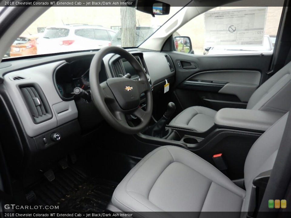 Jet Black/Dark Ash Interior Photo for the 2018 Chevrolet Colorado WT Extended Cab #127132355