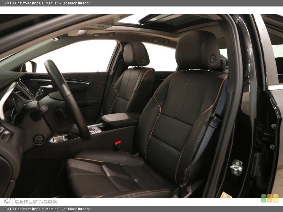 Jet Black Interior Front Seat for the 2018 Chevrolet Impala Premier #127137011