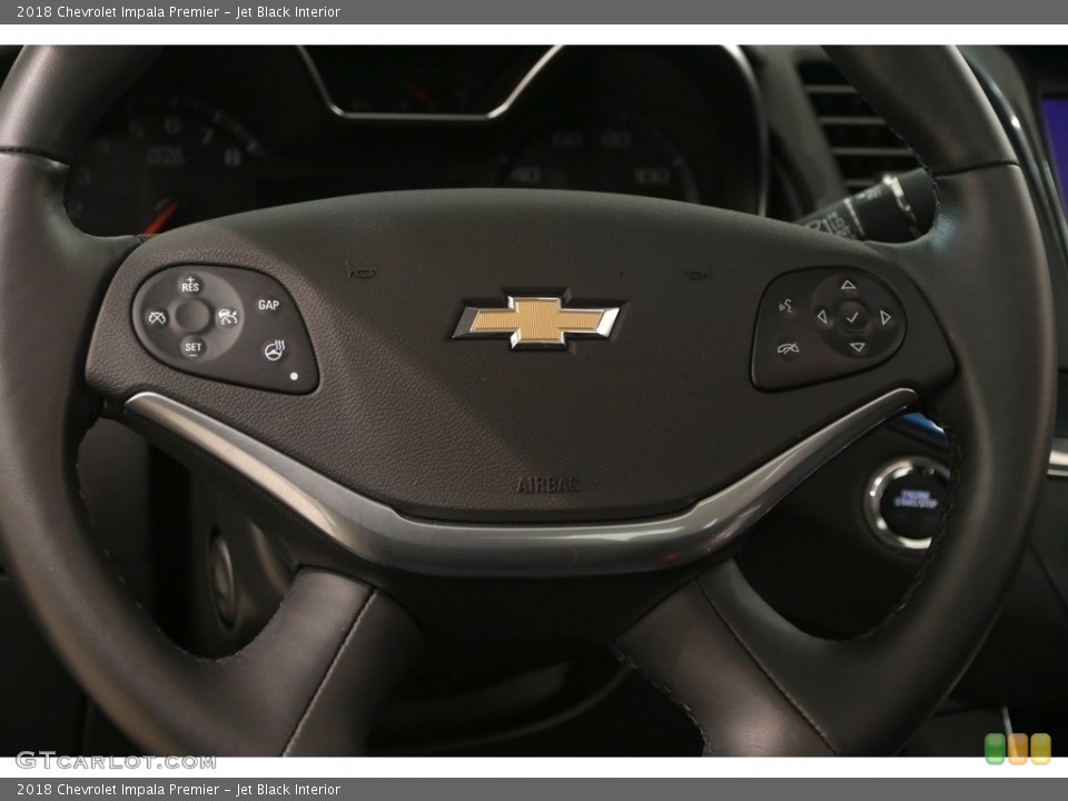 Jet Black Interior Steering Wheel for the 2018 Chevrolet Impala Premier #127137053
