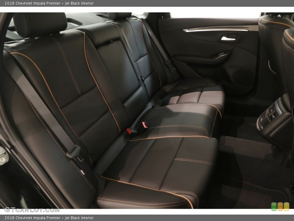 Jet Black Interior Rear Seat for the 2018 Chevrolet Impala Premier #127137287