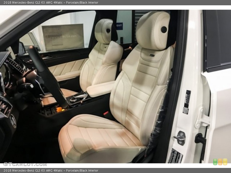 Porcelain/Black 2018 Mercedes-Benz GLS Interiors