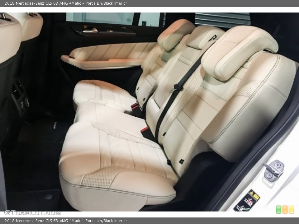 Porcelain/Black Interior Rear Seat for the 2018 Mercedes-Benz GLS 63 AMG 4Matic #127138514