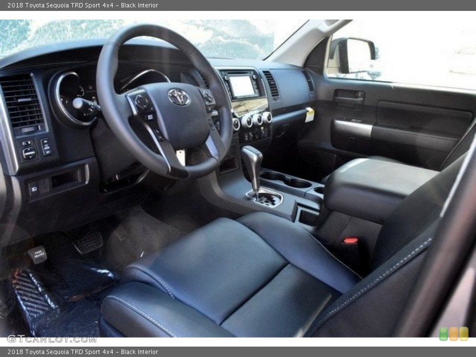 Black Interior Photo for the 2018 Toyota Sequoia TRD Sport 4x4 #127138697