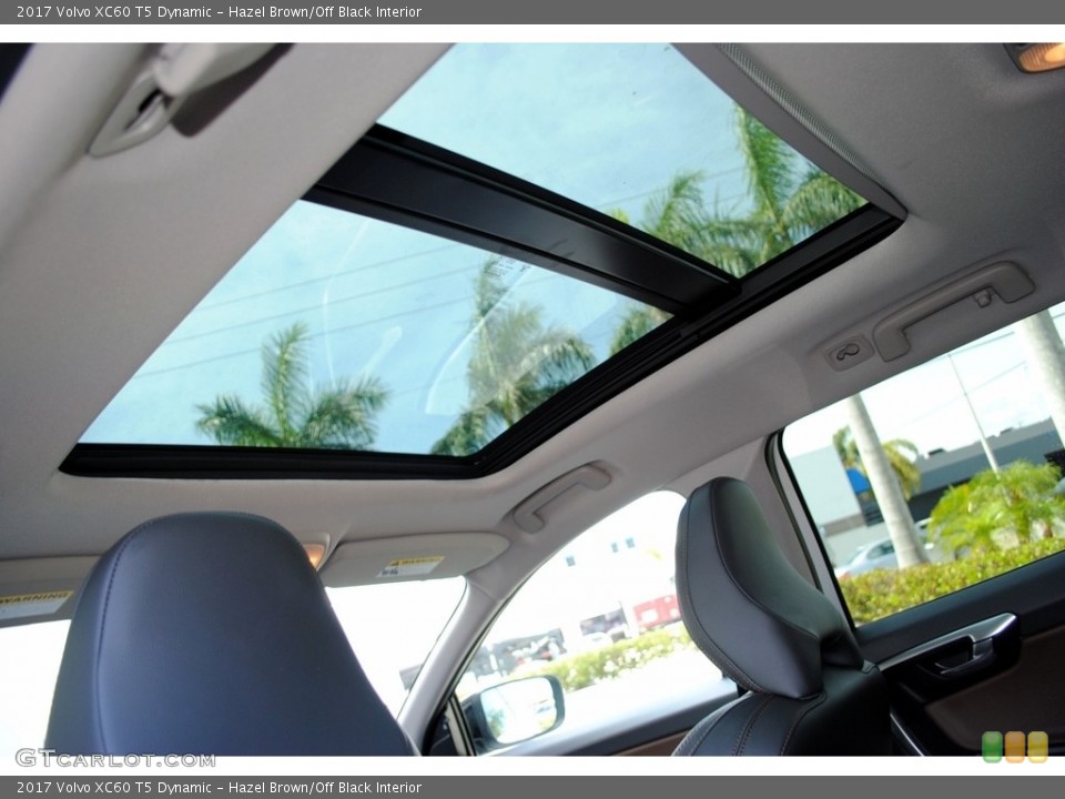Hazel Brown/Off Black Interior Sunroof for the 2017 Volvo XC60 T5 Dynamic #127145906