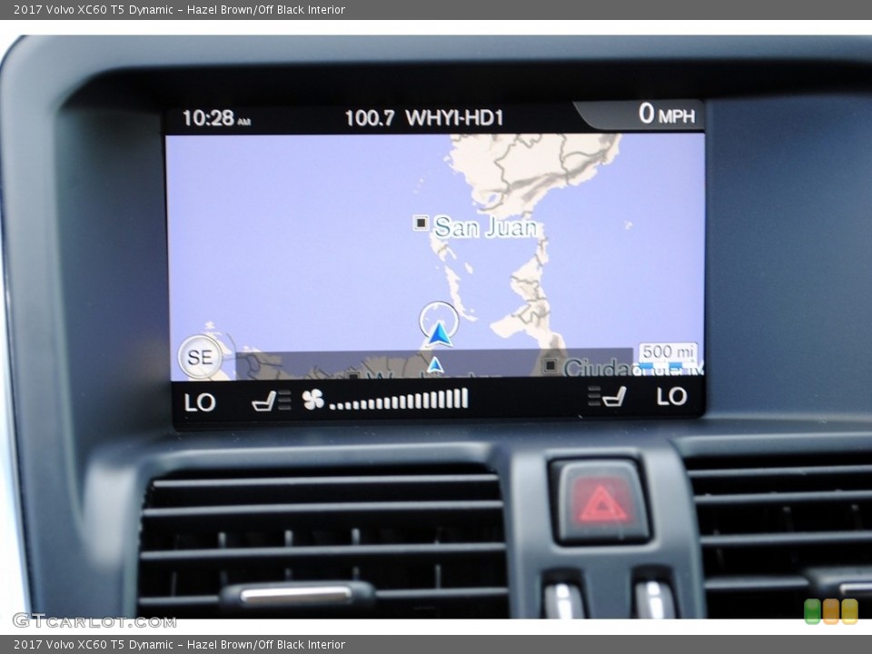 Hazel Brown/Off Black Interior Navigation for the 2017 Volvo XC60 T5 Dynamic #127145996