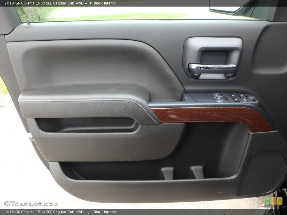 Jet Black Interior Door Panel for the 2018 GMC Sierra 1500 SLE Regular Cab 4WD #127147271