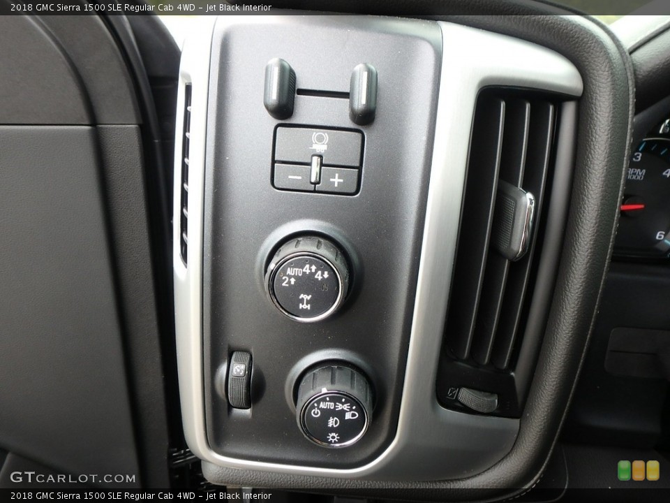 Jet Black Interior Controls for the 2018 GMC Sierra 1500 SLE Regular Cab 4WD #127147322