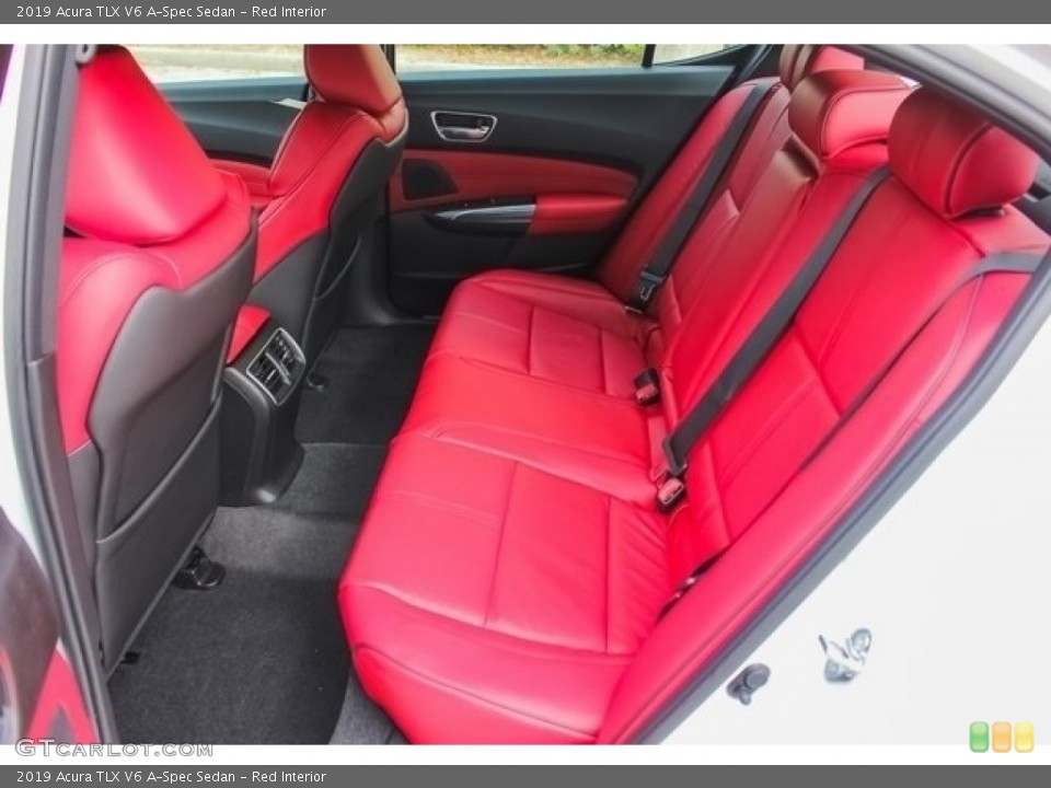 Red Interior Rear Seat for the 2019 Acura TLX V6 A-Spec Sedan #127158586