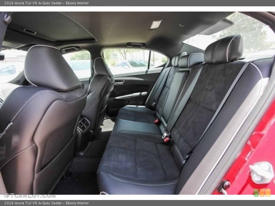 Ebony Interior Rear Seat for the 2019 Acura TLX V6 A-Spec Sedan #127160824