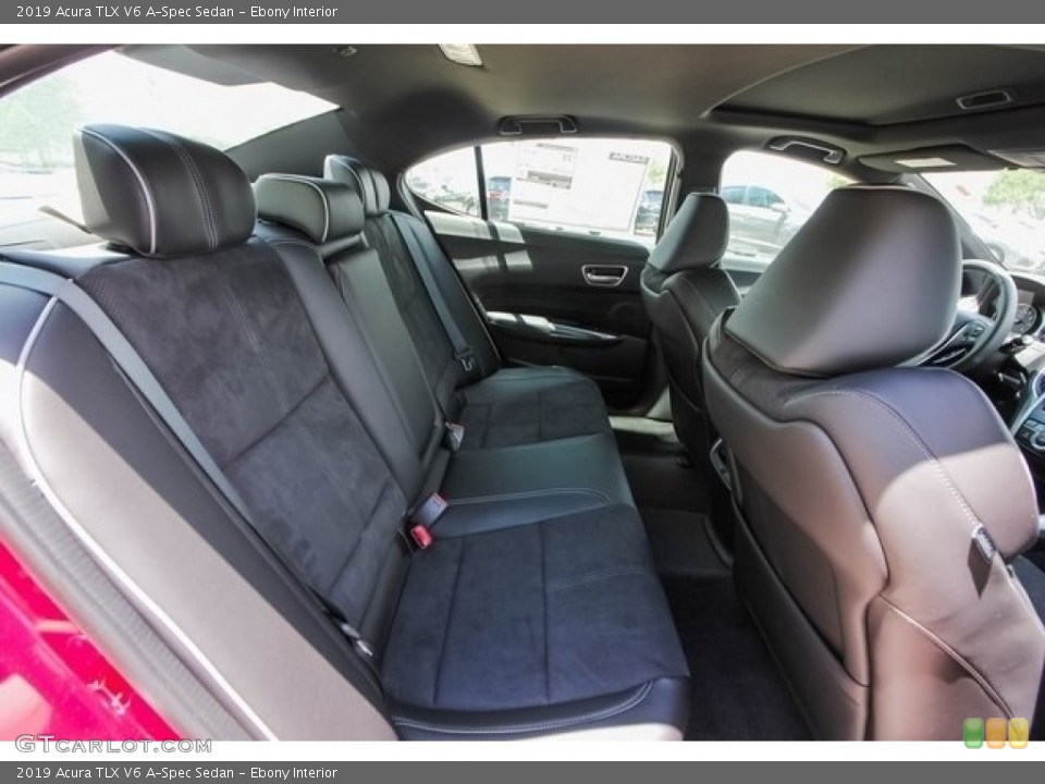 Ebony Interior Rear Seat for the 2019 Acura TLX V6 A-Spec Sedan #127160875