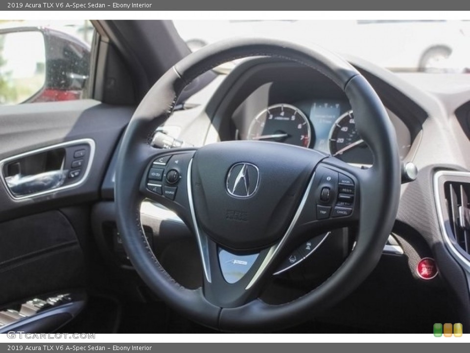 Ebony Interior Steering Wheel for the 2019 Acura TLX V6 A-Spec Sedan #127160953