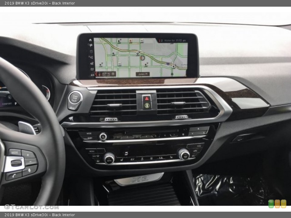 Black Interior Navigation for the 2019 BMW X3 sDrive30i #127162471