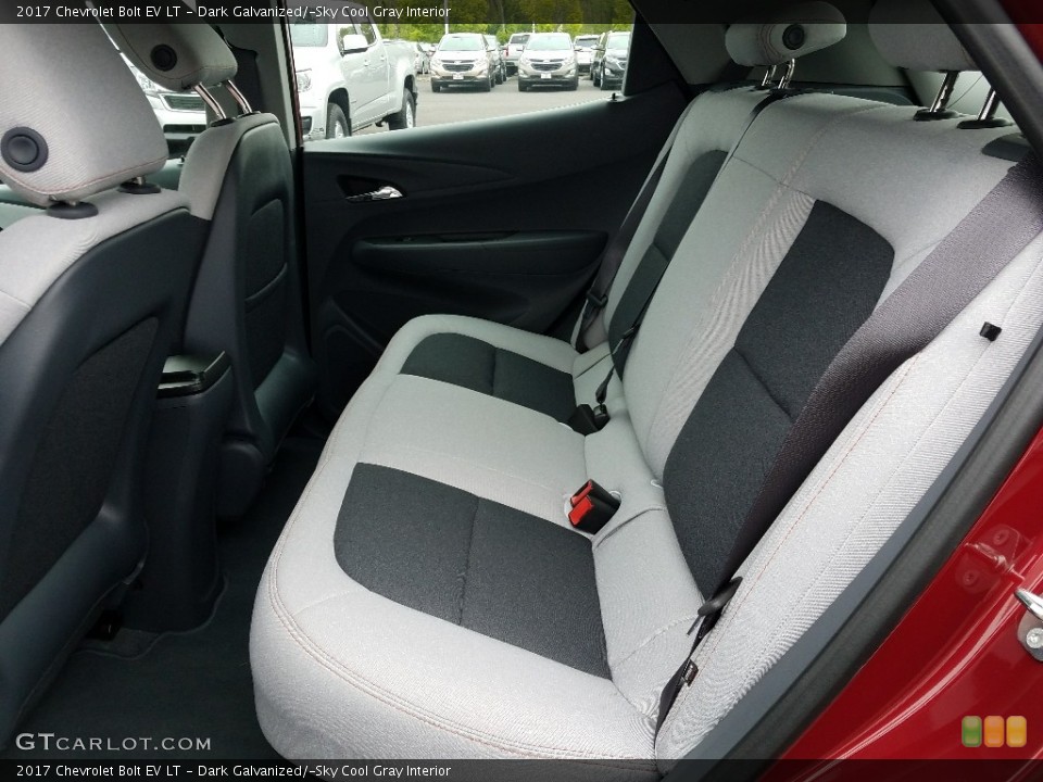 Dark Galvanized/­Sky Cool Gray Interior Rear Seat for the 2017 Chevrolet Bolt EV LT #127171749