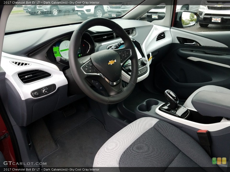 Dark Galvanized/­Sky Cool Gray Interior Photo for the 2017 Chevrolet Bolt EV LT #127171776