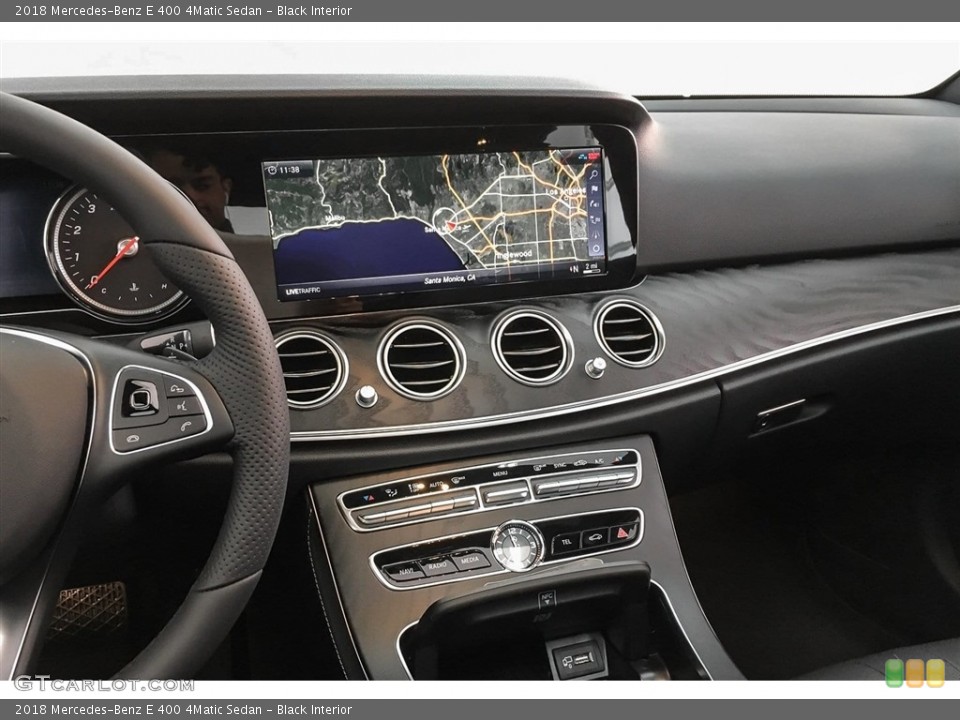 Black Interior Controls for the 2018 Mercedes-Benz E 400 4Matic Sedan #127189998