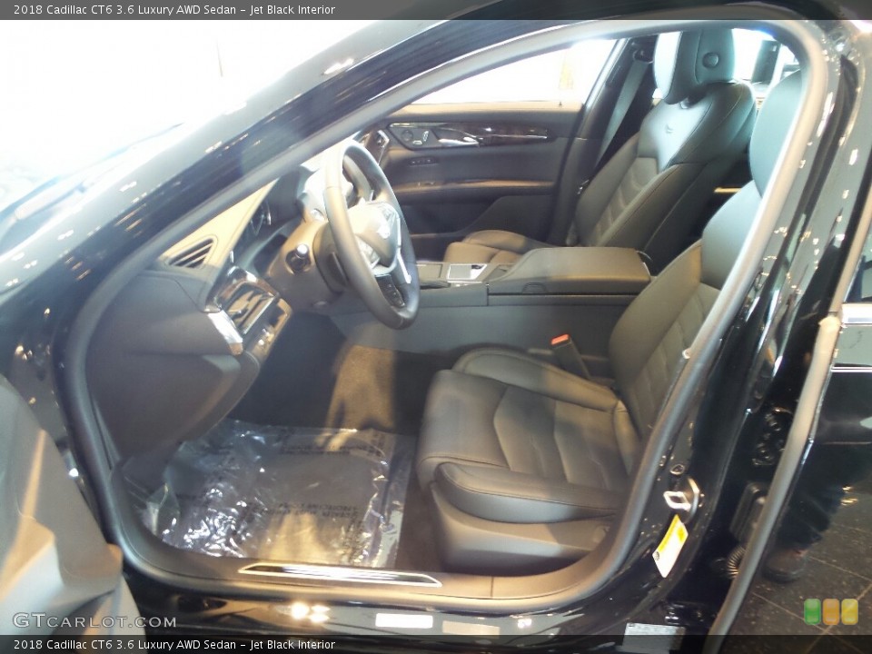 Jet Black Interior Front Seat for the 2018 Cadillac CT6 3.6 Luxury AWD Sedan #127197300